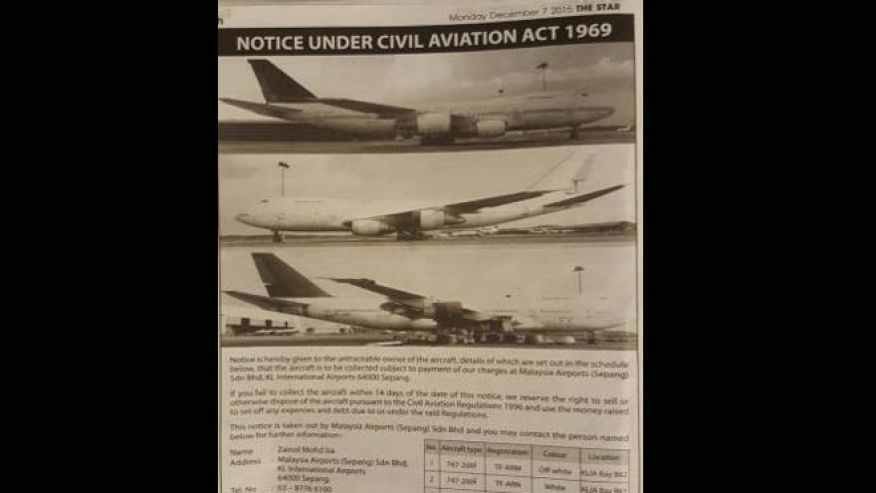 Missing Boeing planes advert in the Star