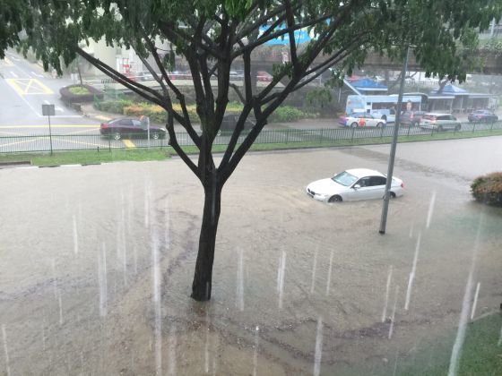 flooding Singapore