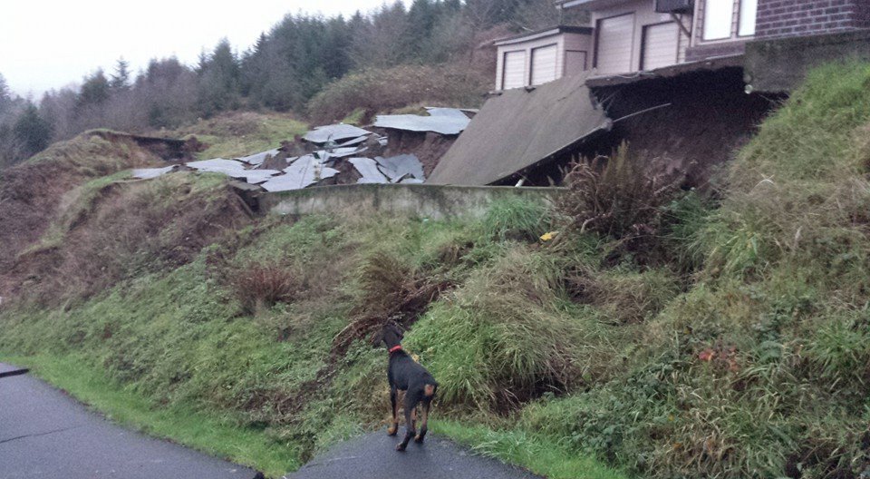 Click to enlarge Oregon hill slide