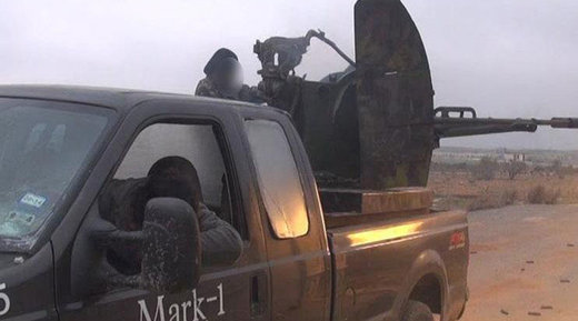 A December 2014 photo of the Ford truck used by jihadists in Syria. The 
