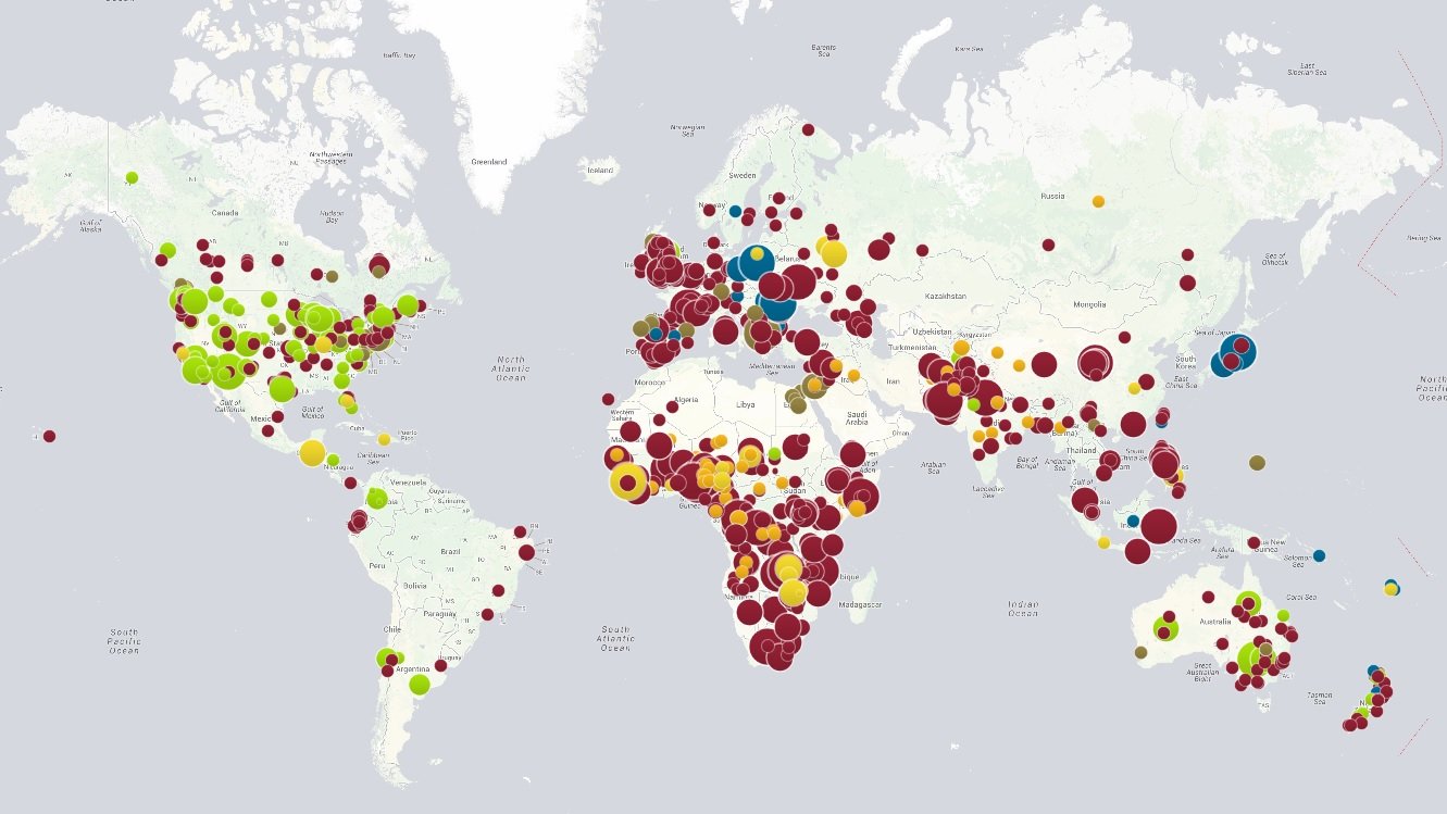 Click to enlarge Vaccination rates world