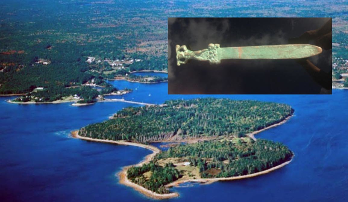 Sword and shipwreck discovered in Oak Island, Nova Scotia suggest Roman