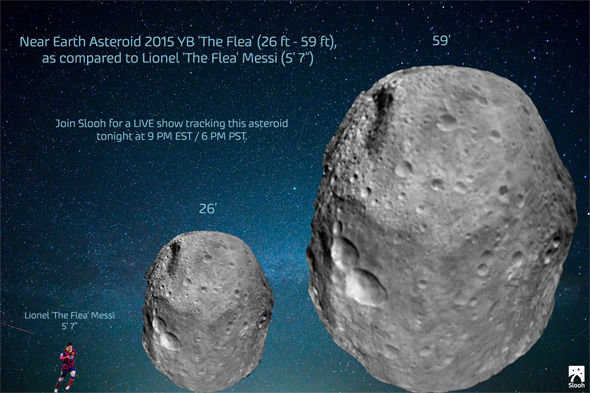 Asteroid 2015 YB
