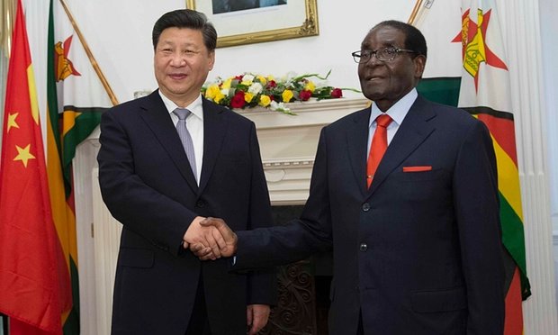 Xi Jinping and Robert Mugabe