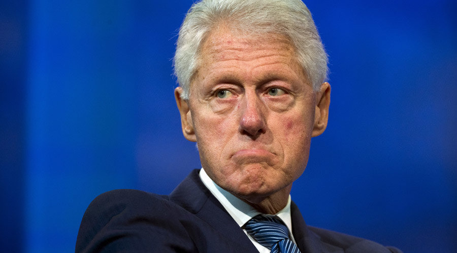 Bill Clinton's sad face