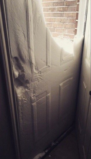 Snow doorway