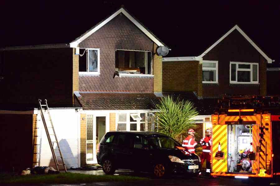 Click to enlarge house fire in Wolverhampton