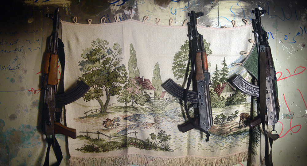 Syrian rebels AK-47