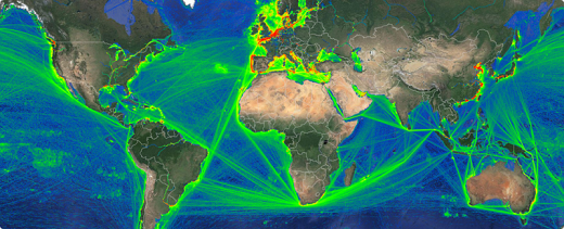 shipping routes