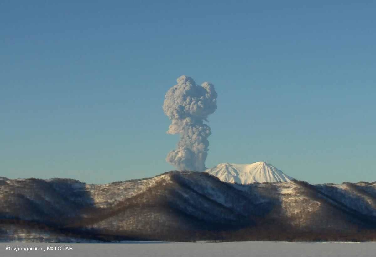 Zhupanovsky volcano eruption