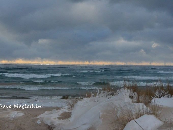 Lake Michigan waterspouts