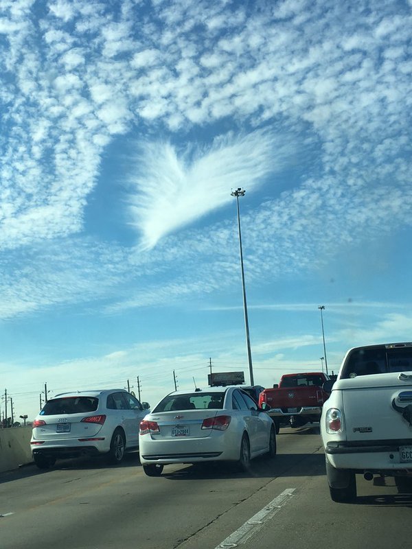 Heart-shaped punch cloud