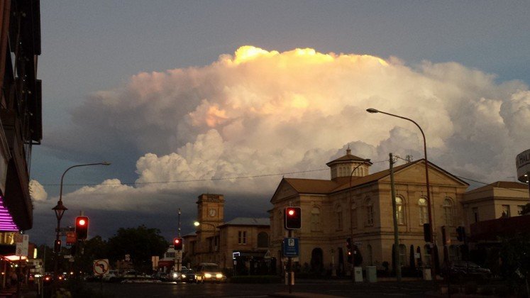 Toowoomba storm clouds