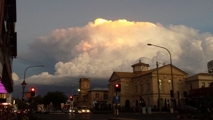 Click to enlarge Toowoomba storm clouds
