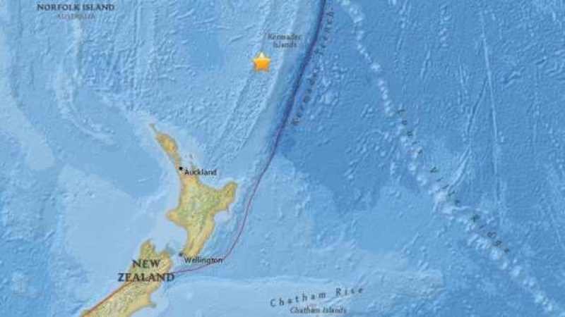 New Zealand earthquake map