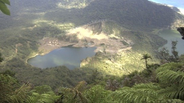 Click to enlarge A still from the Raoul Island webcam on Tuesday at 9.20am.