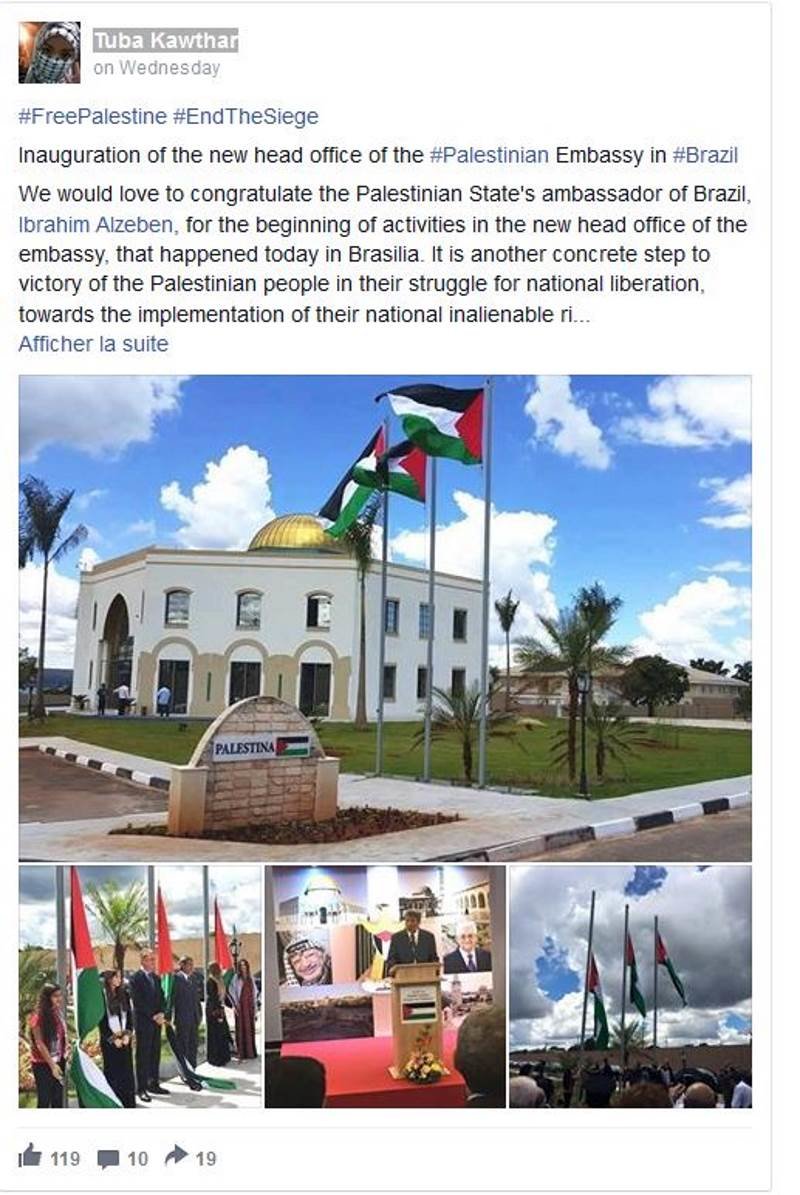 palestine embassy brazil