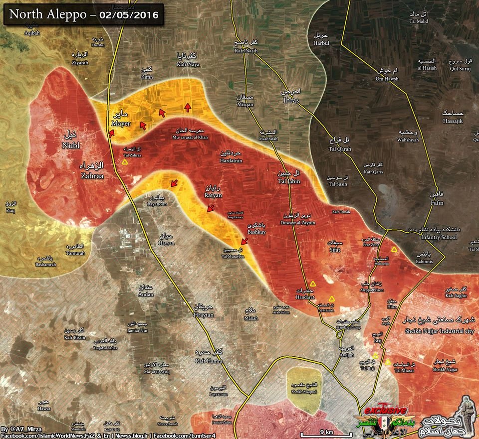 North Aleppo map
