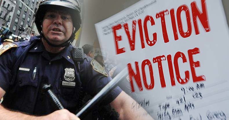 Click to enlarge NYPD eviction