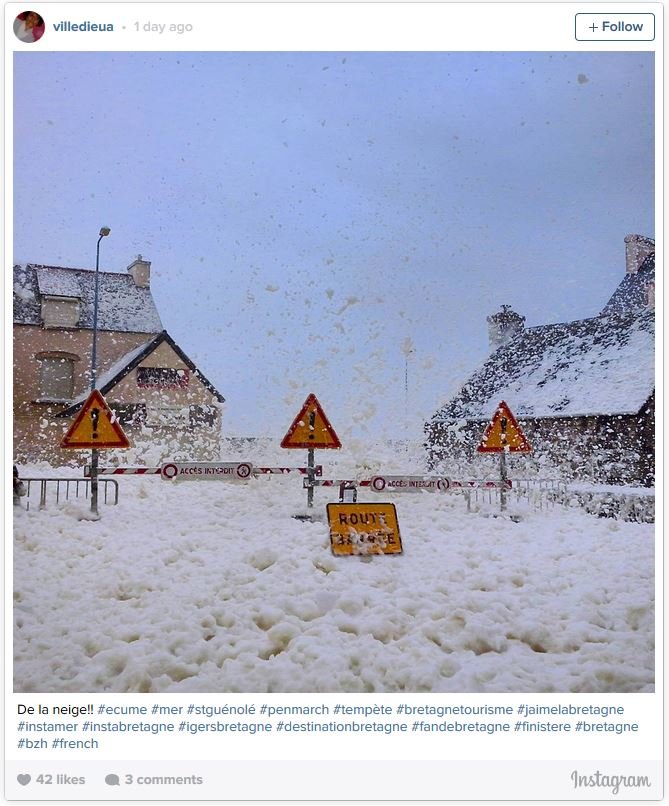 Click to enlarge Foam waves in France
