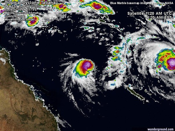Click to enlarge Tropical cyclone Tatiana