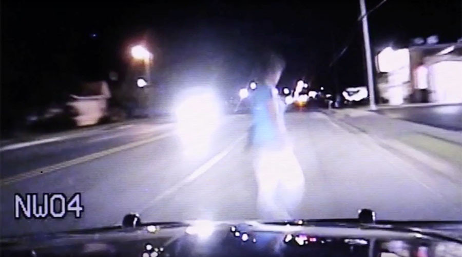 speeding cop hit woman