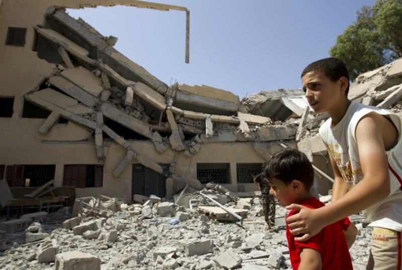 Click to enlarge Libya destruction