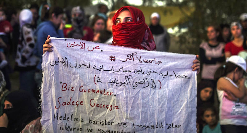 Syrian woman sign