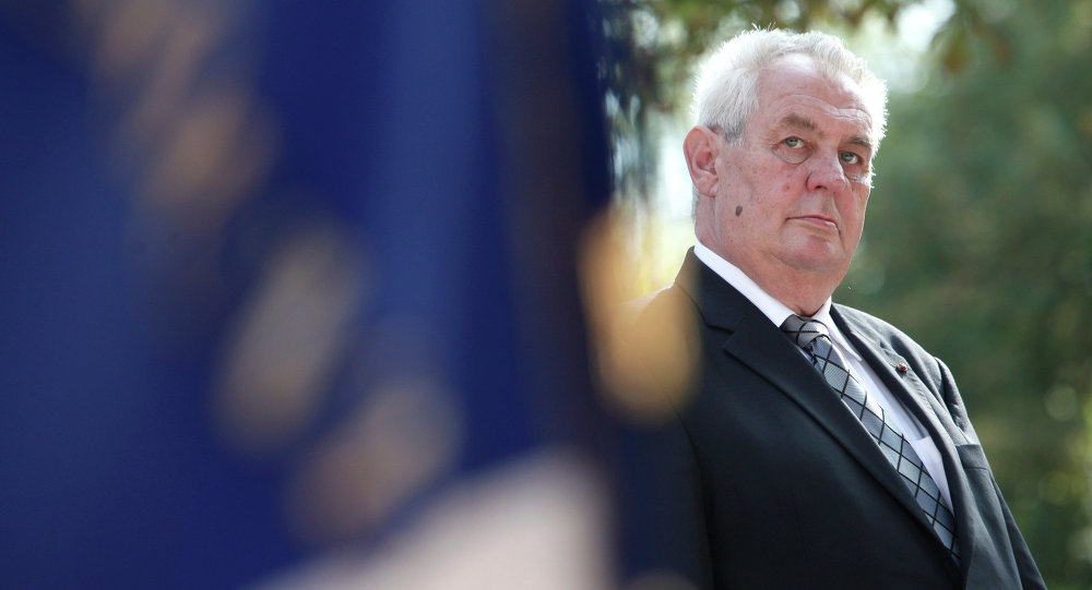 Click to enlarge Czech President Milos Zeman