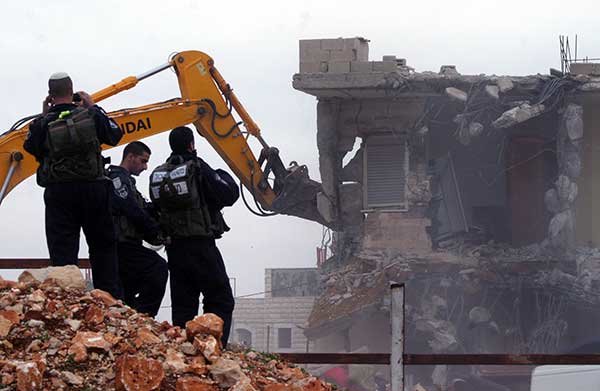 israel destruction palestine homes