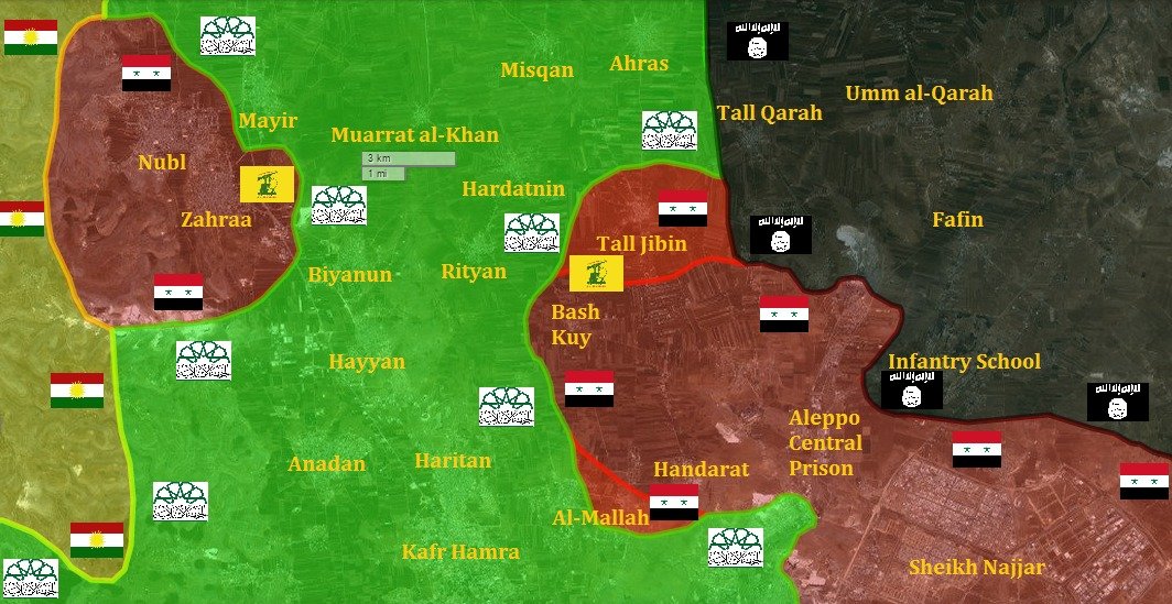 Click to enlarge Syrian war map