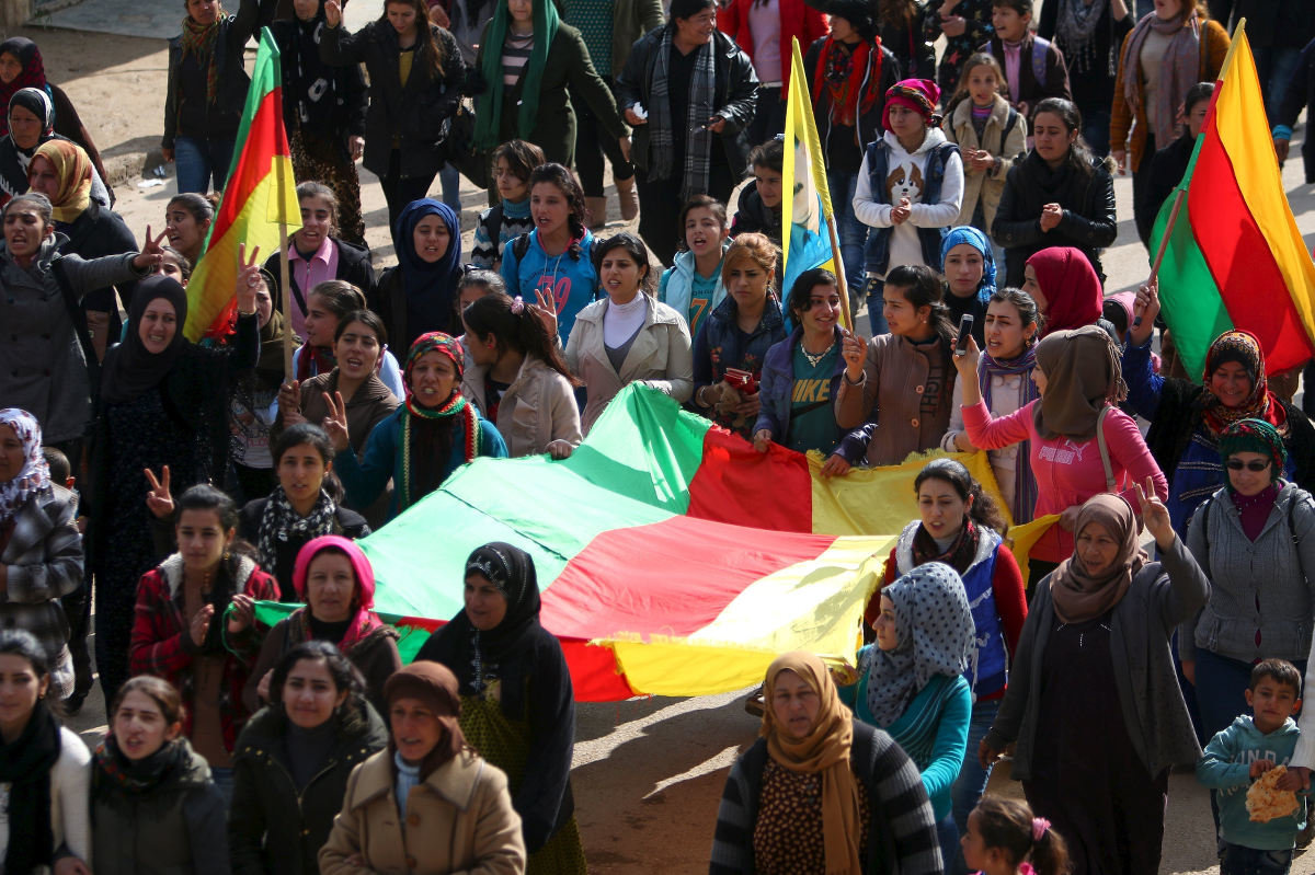 kurds protest turkey aggression