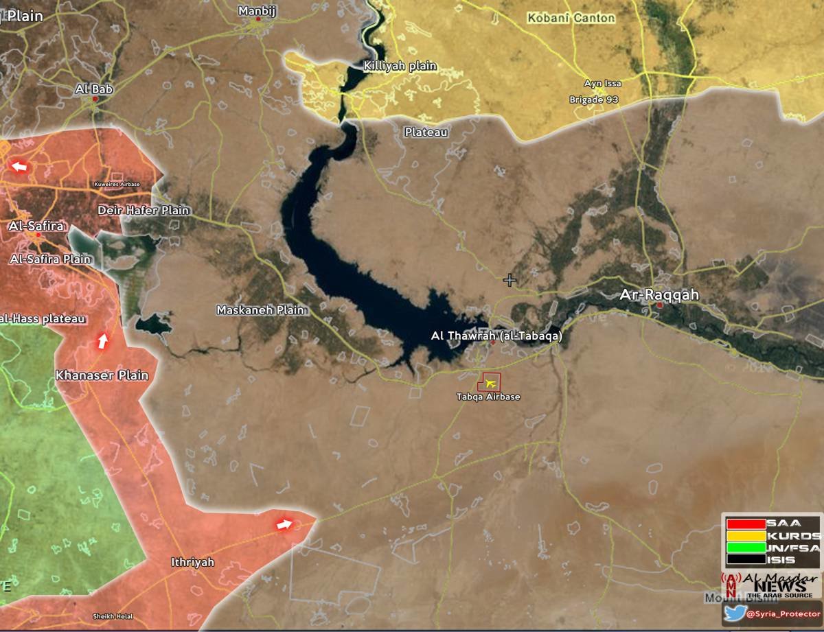 saa isis map syria Raqqa
