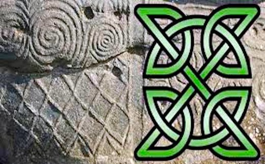 celtic symbols, green x