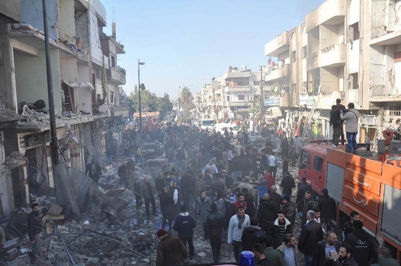 sytria town bombing terrorists