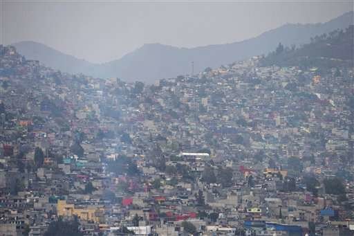 Click to enlarge smog mexico city