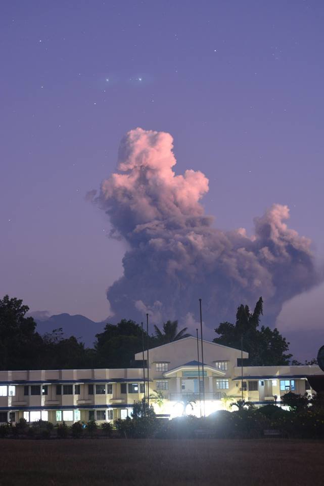 Kanlaon Volcano erupts