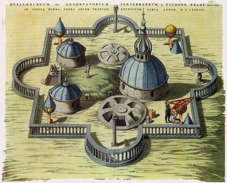 Tycho Brahe’s observatory in Denmark