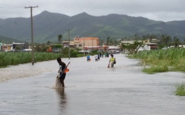 Click to enlarge Flooding in Rakiraki, Fiji