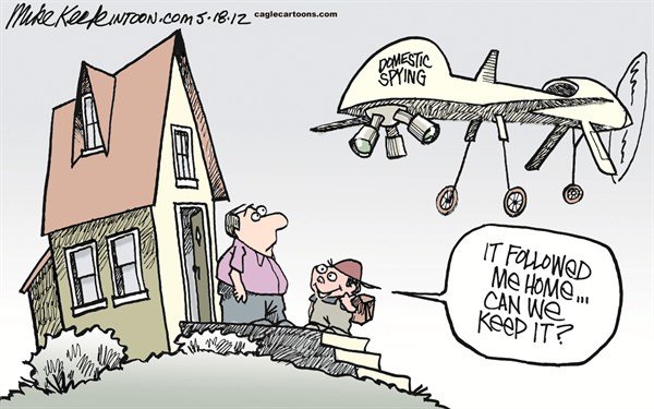 drone domestic spying cartoon