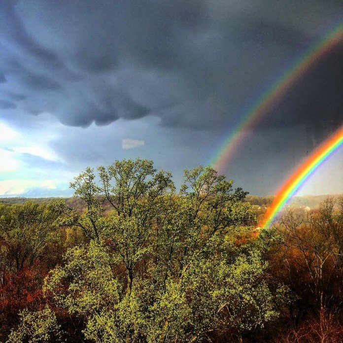 Double rainbow in Delaware