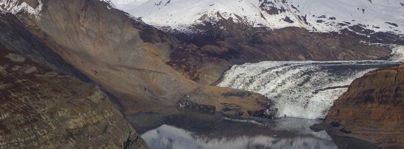 landslide tyndall glacier