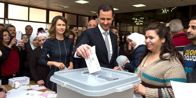 Click to enlarge Assad votes