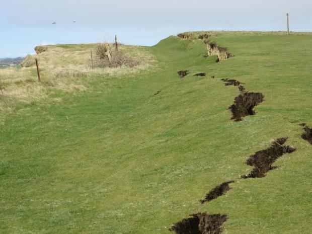 Dorset coast crack
