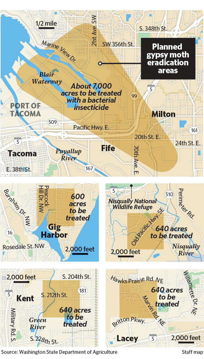 Click to enlarge spraying map