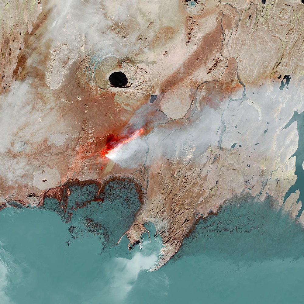 The Holuhraun lava field in Iceland