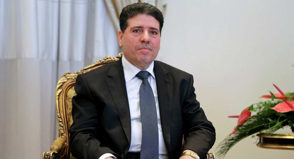 Syrian Prime Minister Wael Nader Halqi 