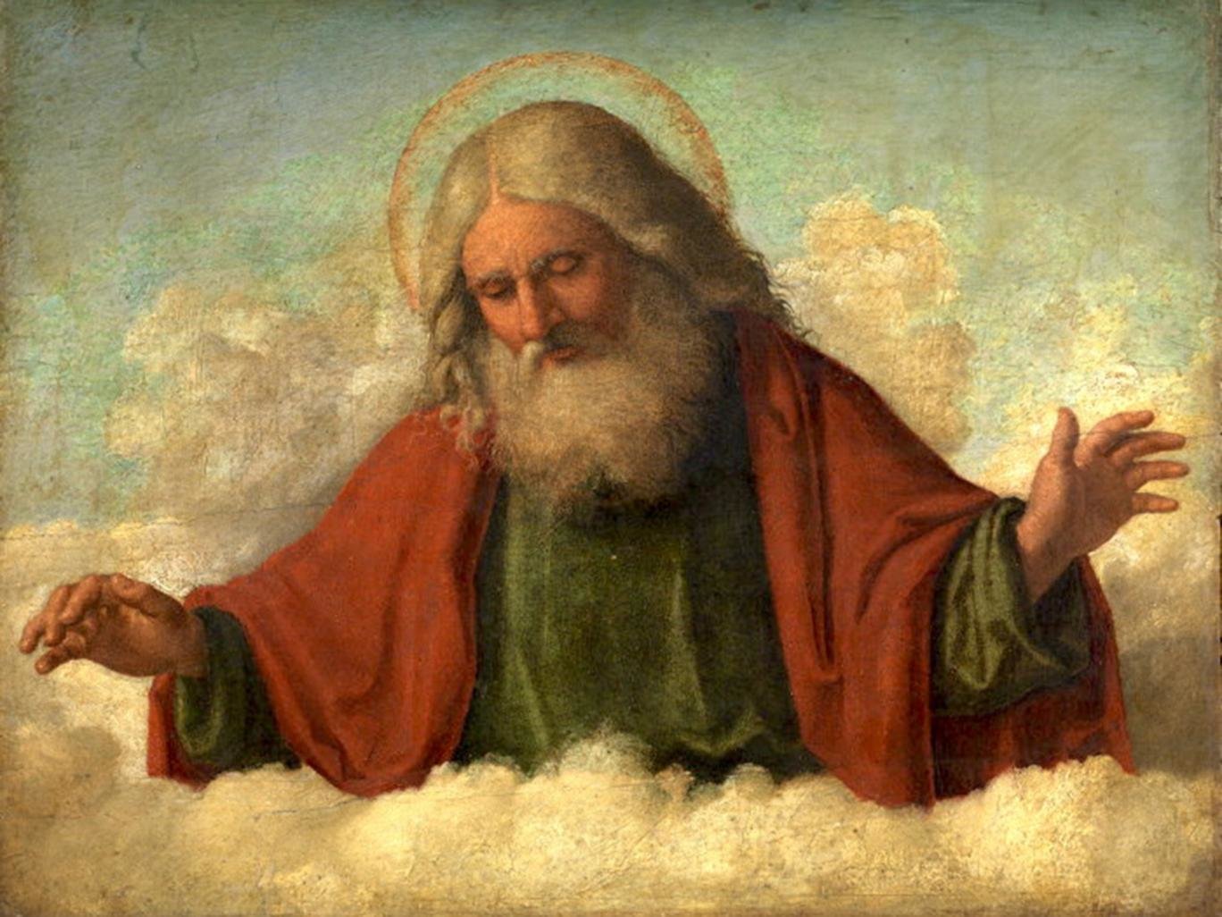 God in clouds