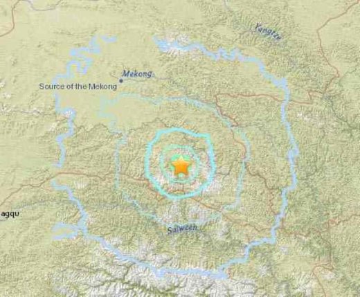 Tibet 5.5 earthquake