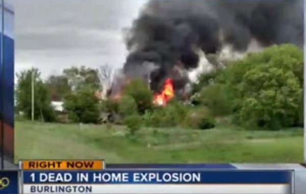 Burlington home explosion